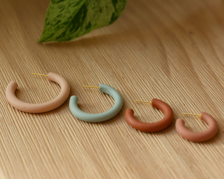 Everyday Clay Hoops