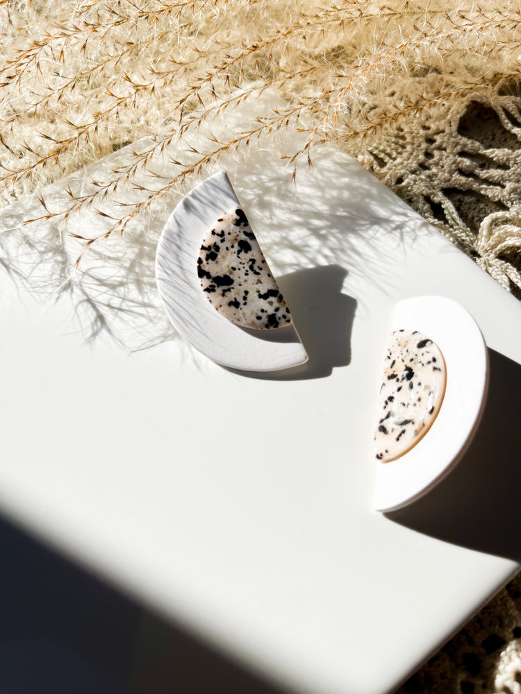 The Half Moon Statement in Dalmatian Jasper