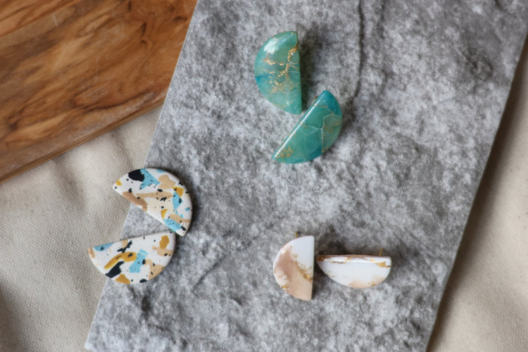 Half Moon Studs