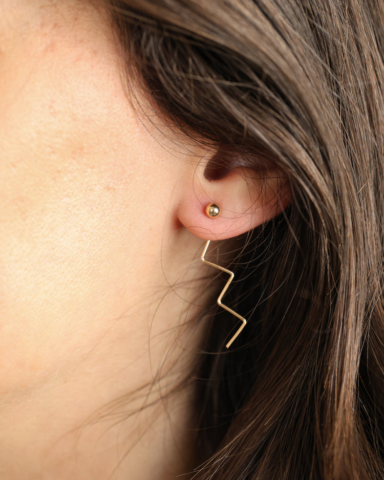 The Zig and Zag Gold Filled Earrings
