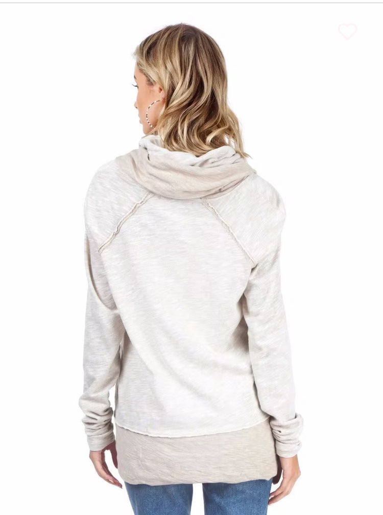 Free People Beach Cocoon Cowl Neck Pullover