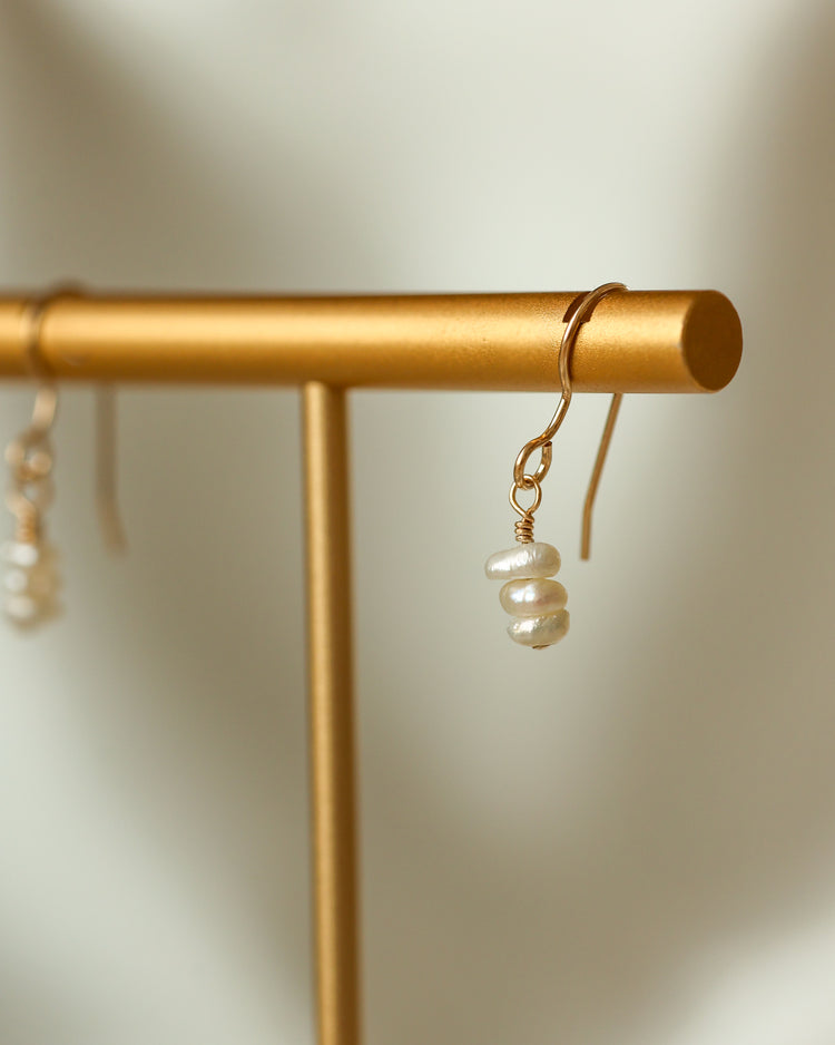 Dainty Pearl Trio Drops