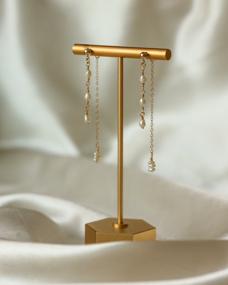 Pearl Cascade Convertible Earrings