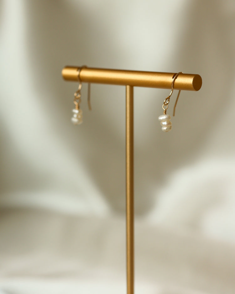 Dainty Pearl Trio Drops