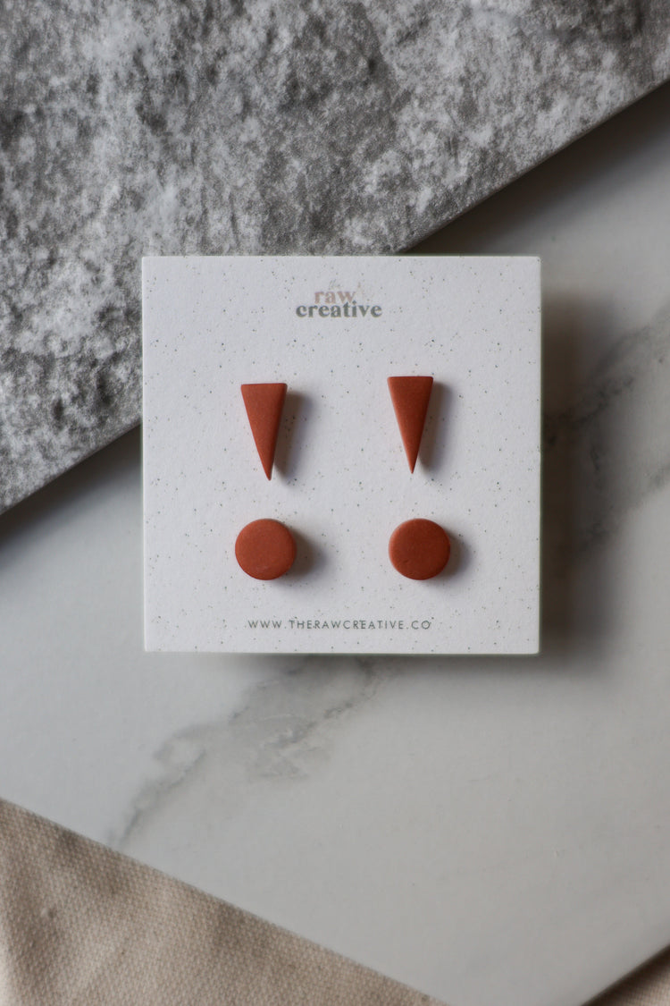 Dainty Geometric Studs