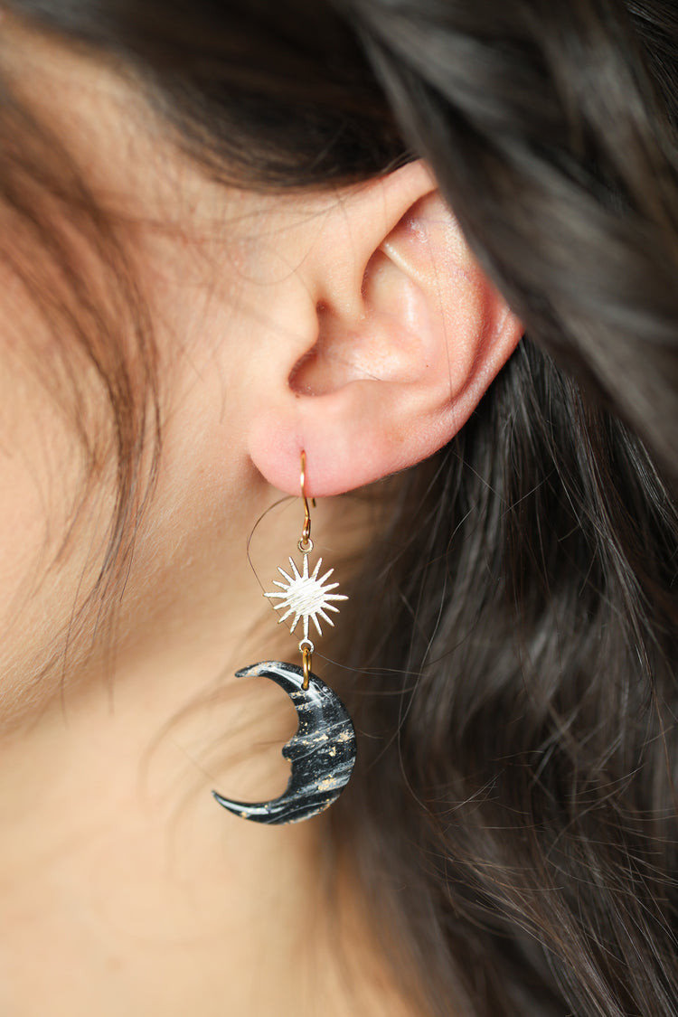 Man in the Moon Celestial Dangles