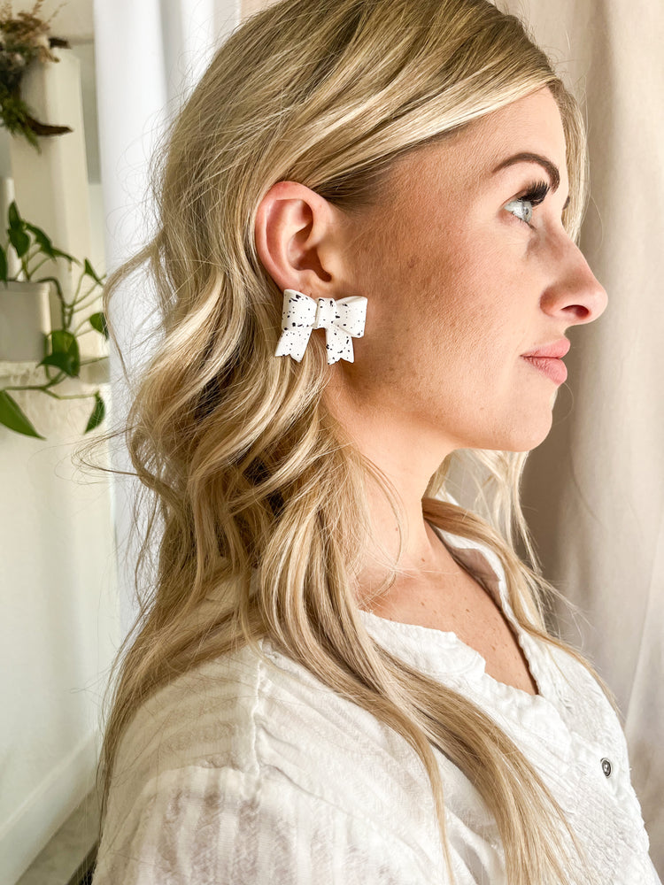 Coquette Bow Statement Studs