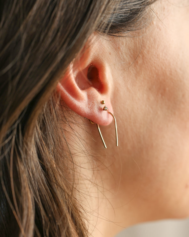 Golden Arc Earrings