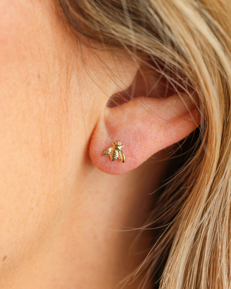 Gold Filled Honeybee Studs