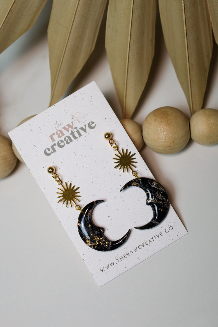 Man in the Moon Celestial Dangles