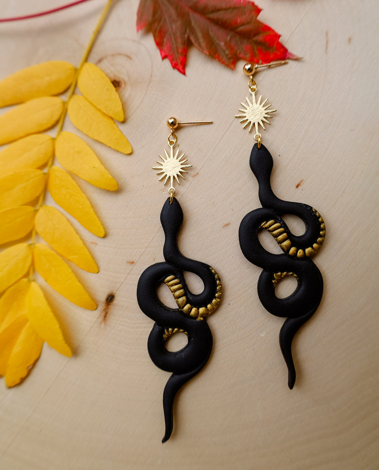 Boho Snake Earrings