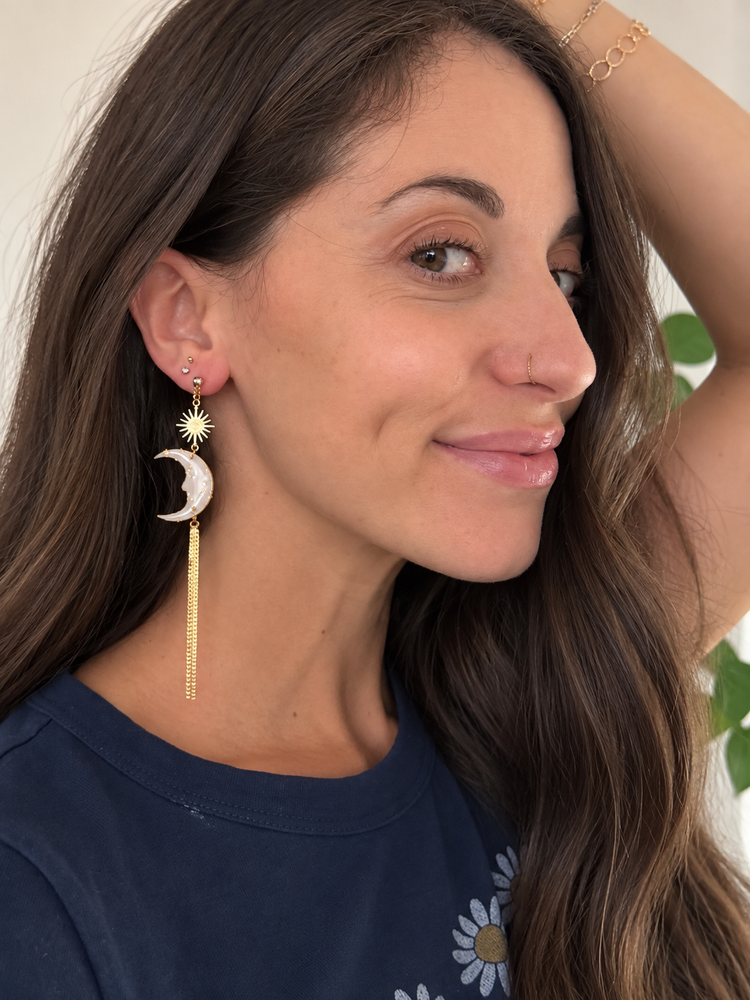 Midnight Moon Dangles