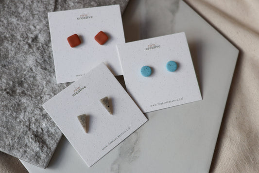 Dainty Geometric Studs