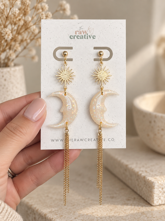 Midnight Moon Dangles