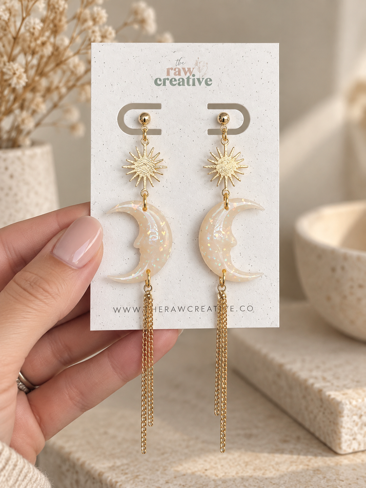 Midnight Moon Dangles