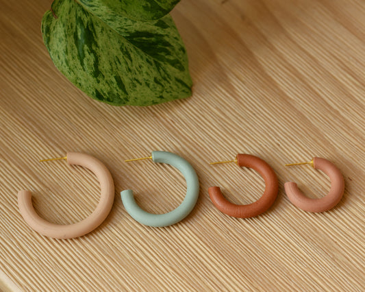 Everyday Clay Hoops