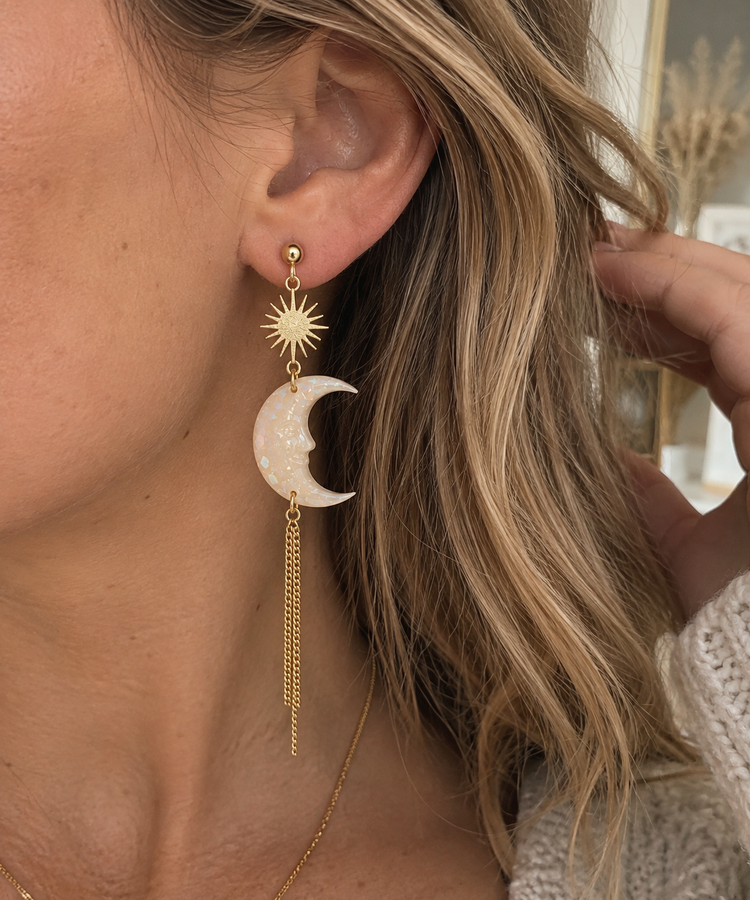 Midnight Moon Dangles
