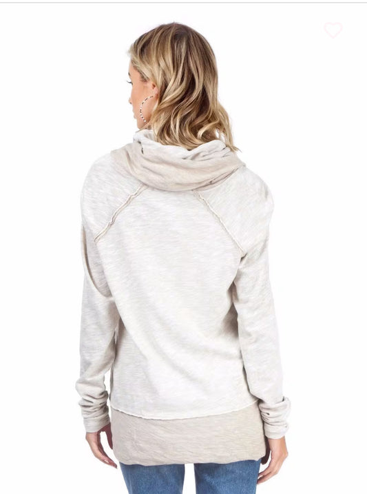 Free People Beach Cocoon Cowl Neck Pullover