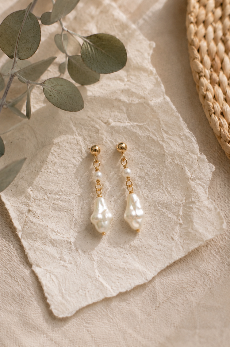 Starlight Freshwater Pearl Earrings