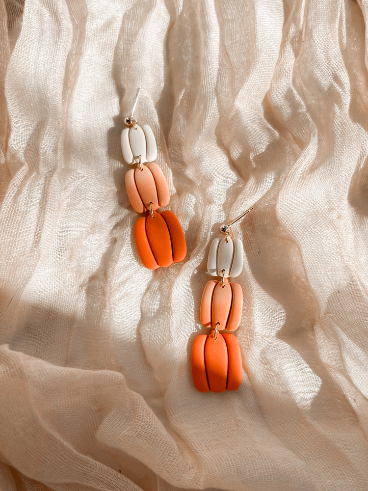 Ombre Pumpkin Trio Dangles