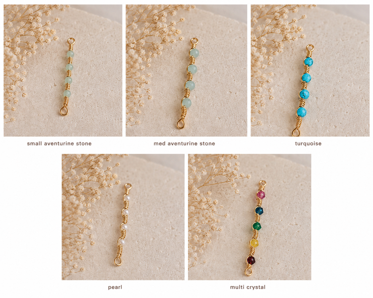 Squiggle Stone Rings