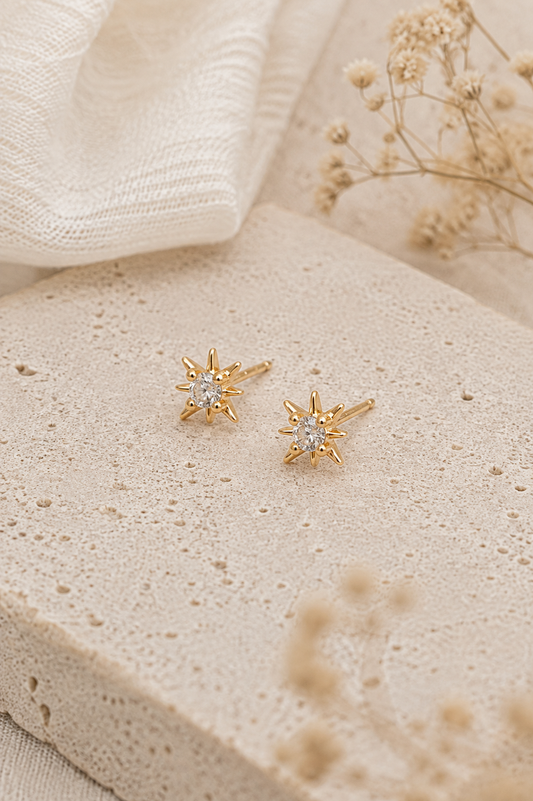 Dainty Sunburst Studs