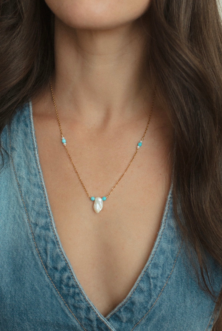 Sea and Sage Necklace
