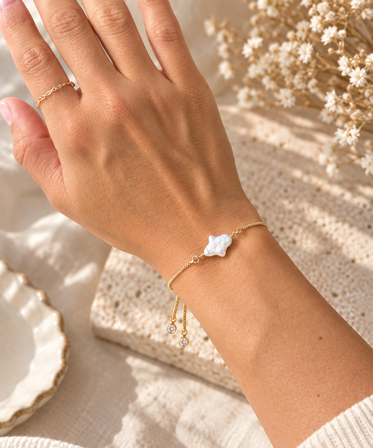 Adjustable Freshwater Pearl Bracelet