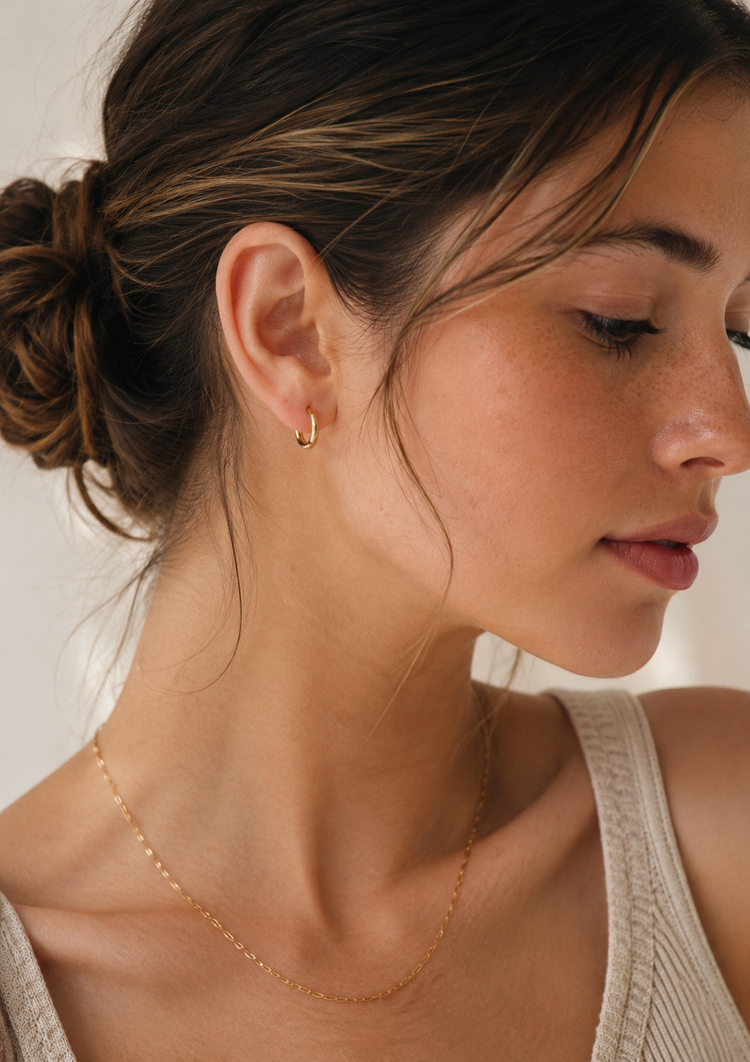 Delicate Huggies Hoops